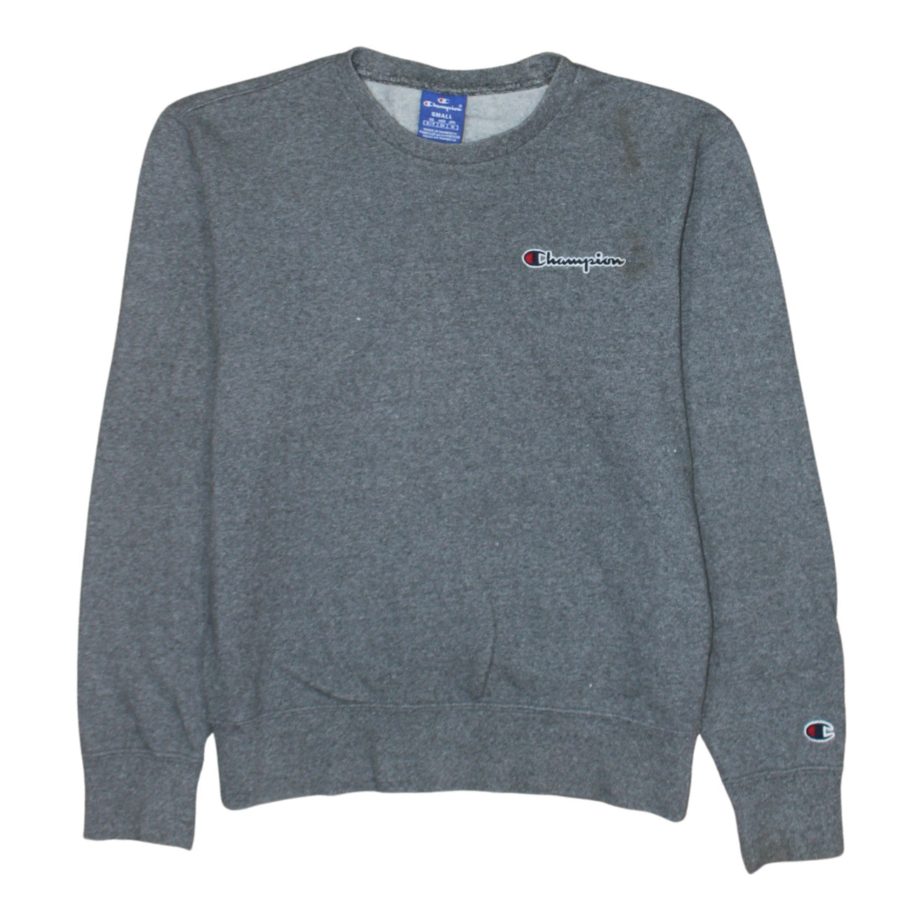 Champion Men's Grey Small Regular Fit Pullover Sweatshirt