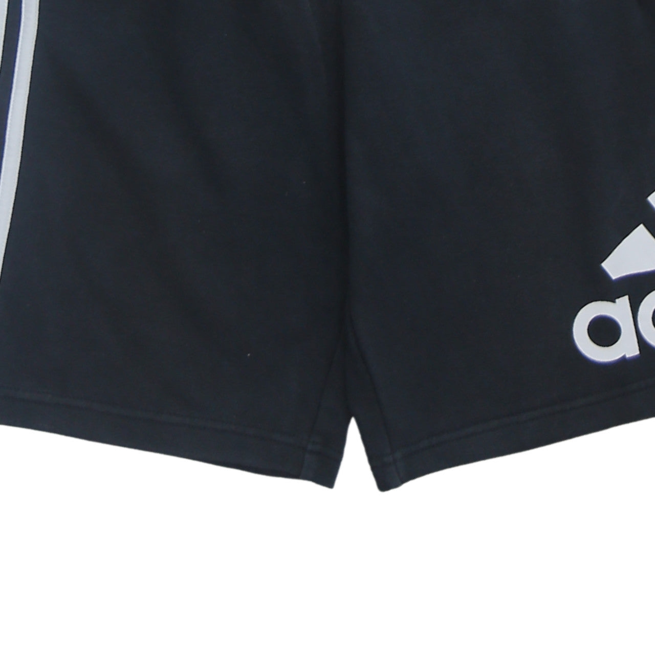 Adidas Boys Black Athletic Shorts 13-14 Years Fleece Elastic Waist Logo