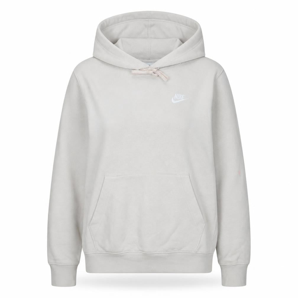 Nike Women's Beige XS Pullover Hoodie 80% Cotton Logo Print