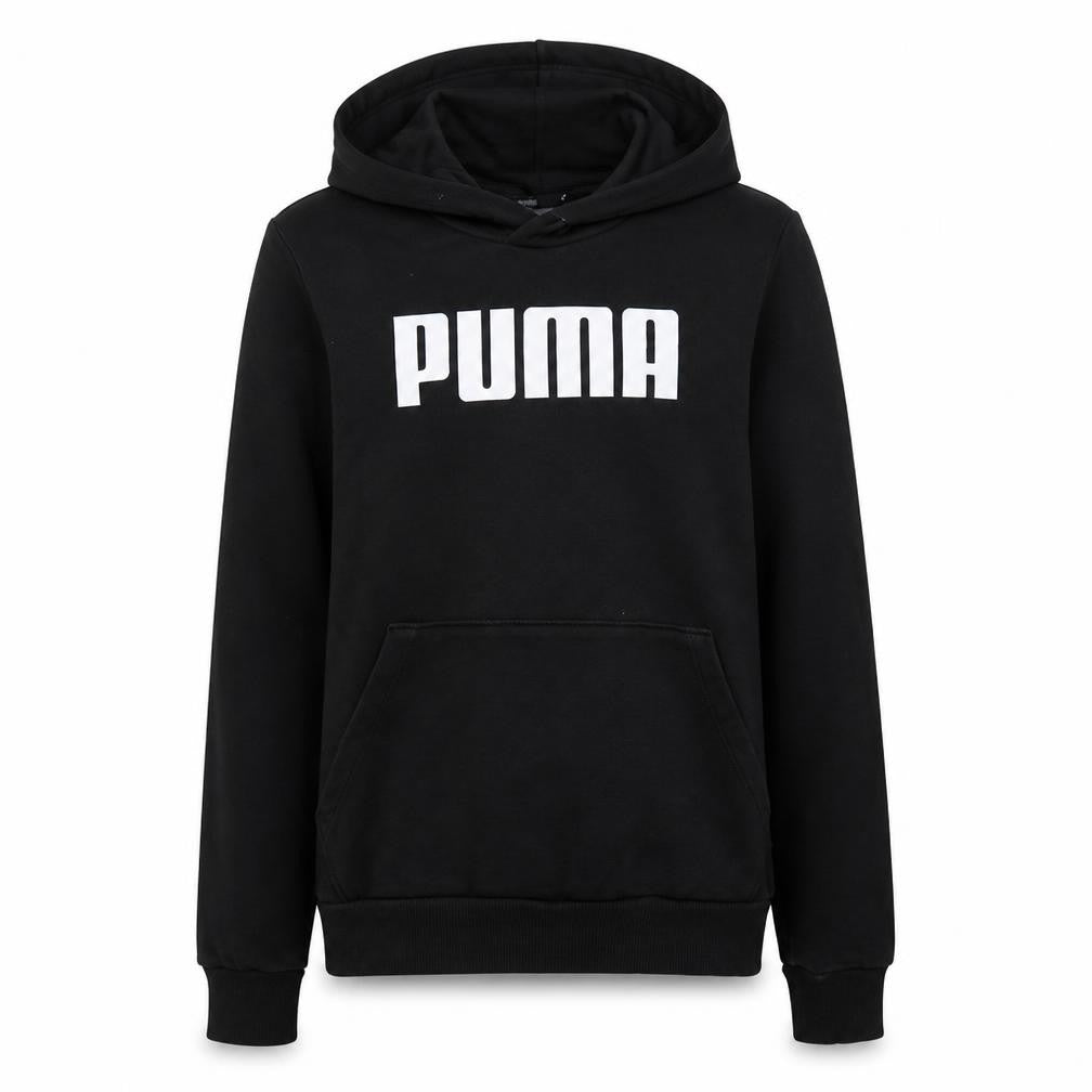 Puma Women Black Pullover Hoodie UK 10 Logo Sportswear