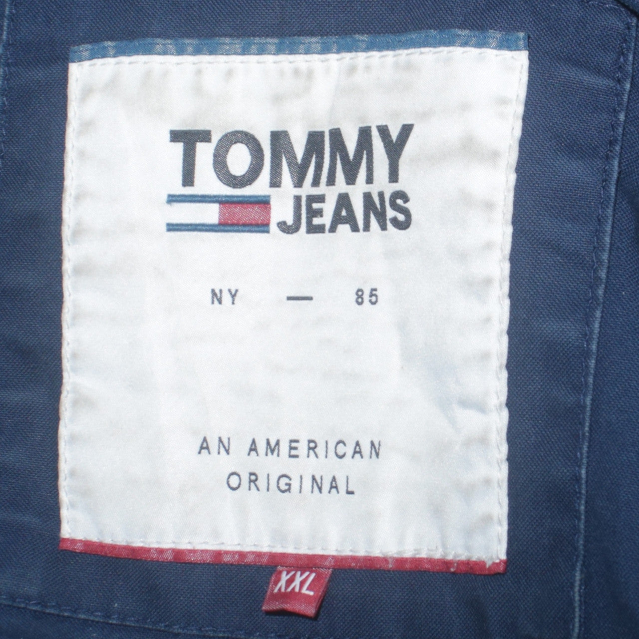Tommy Jeans Men's Blue 2XL Hooded Full Zip Windbreaker Jacket