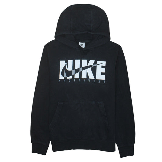 Nike Mens Black Pullover Hoodie Small Sportswear Graphic Print