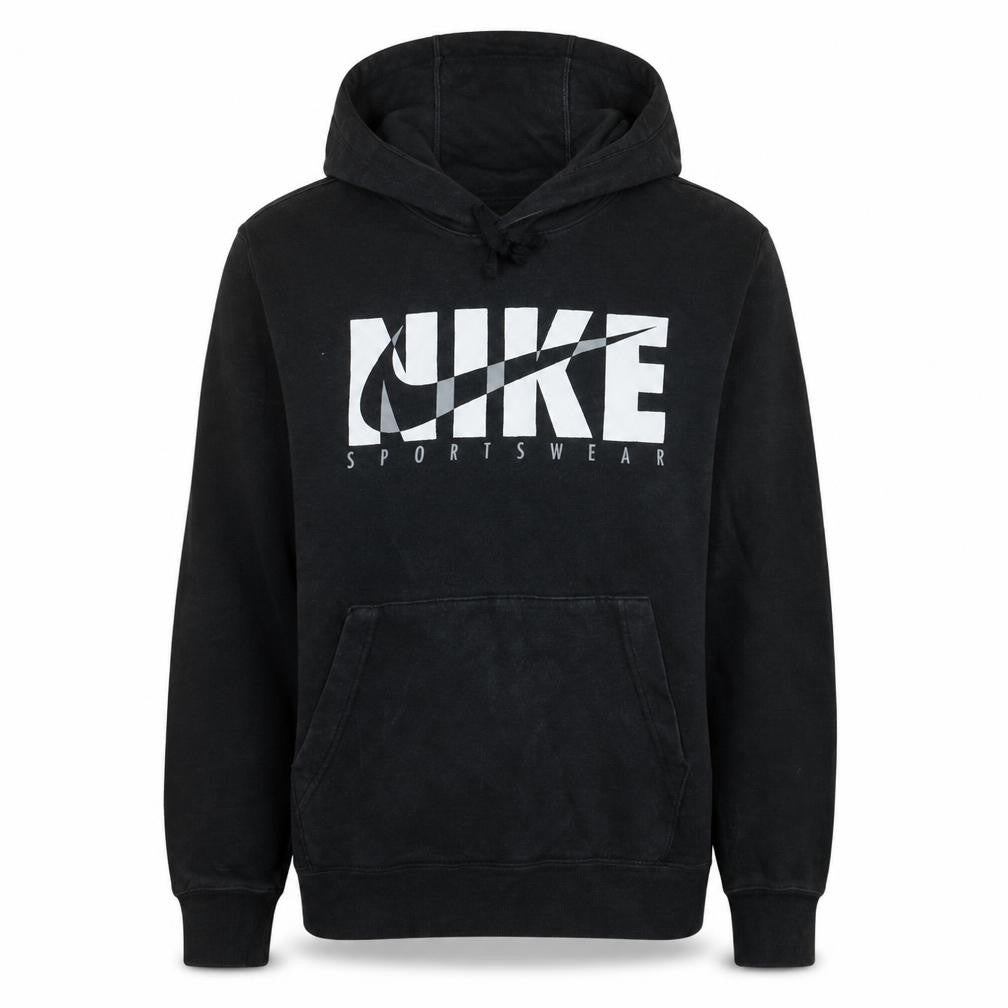 Nike Mens Black Pullover Hoodie Small Sportswear Graphic Print