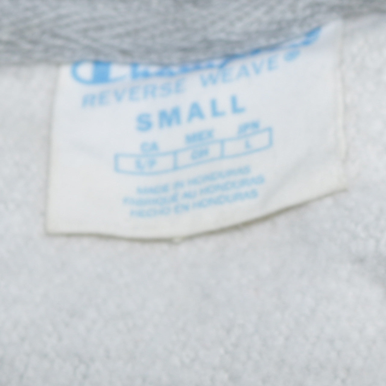 Champion Men's Grey Small Pullover Hoodie with Logo