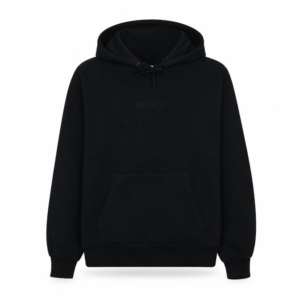 Adidas Women Black Small Pullover Hoodie Cotton Blend Casual
