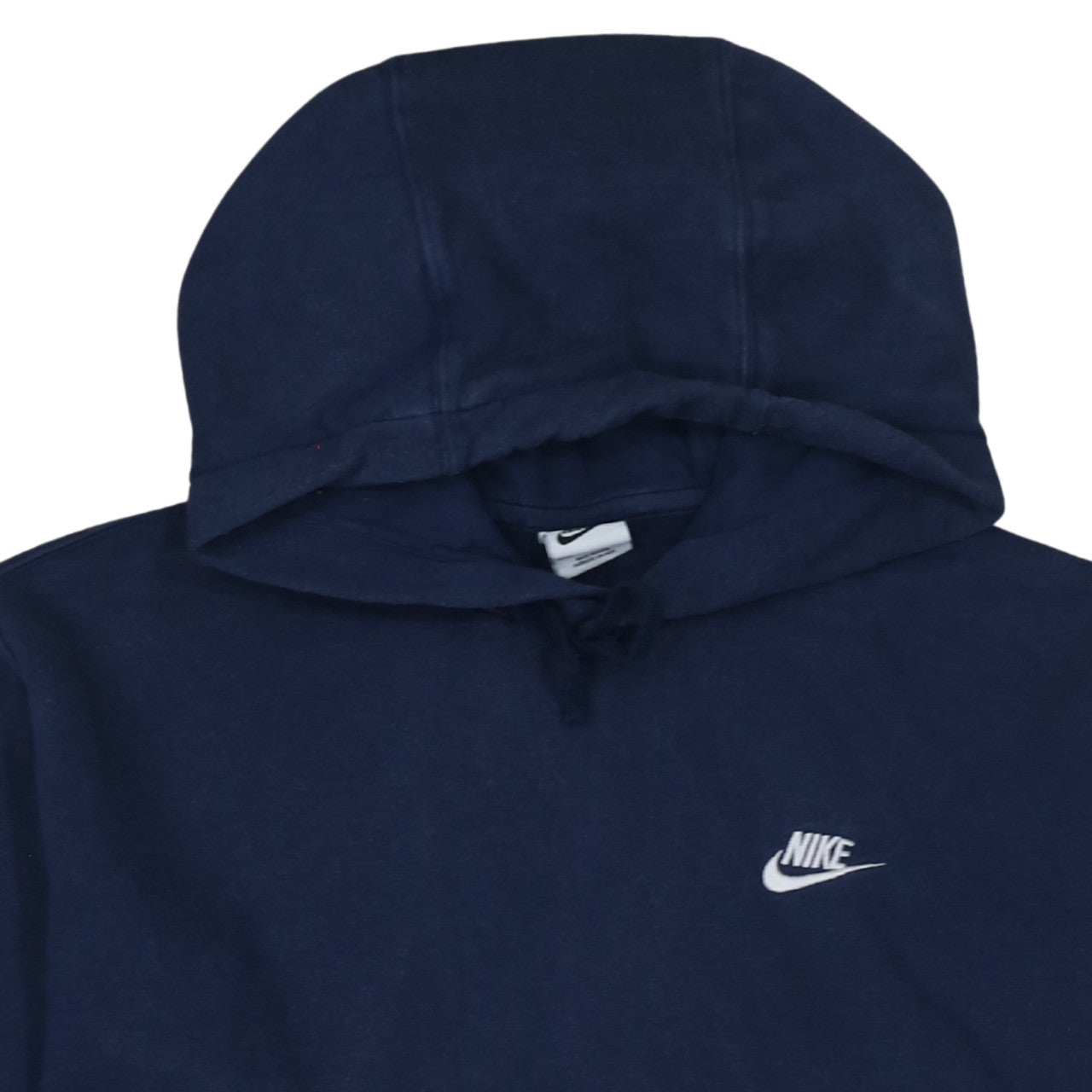 Nike Men's Blue Pullover Hoodie M Regular Fit Fleece Logo Sweatshirt