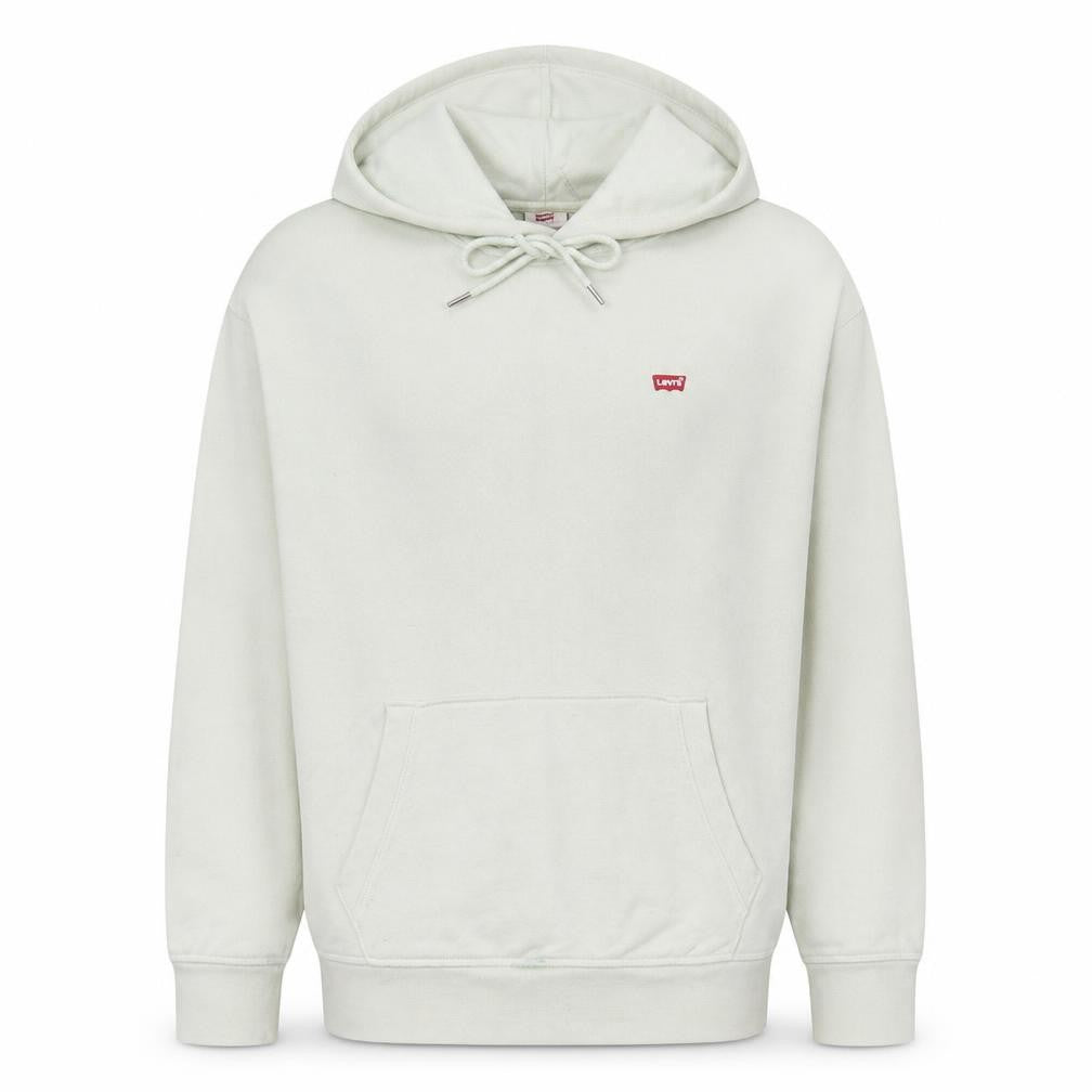 Levi's Men's White Pullover Hoodie Medium Regular Fit Logo
