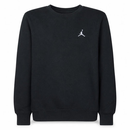 Jordan Boys Black Fleece Crew Neck Pullover Sweatshirt 14 Years
