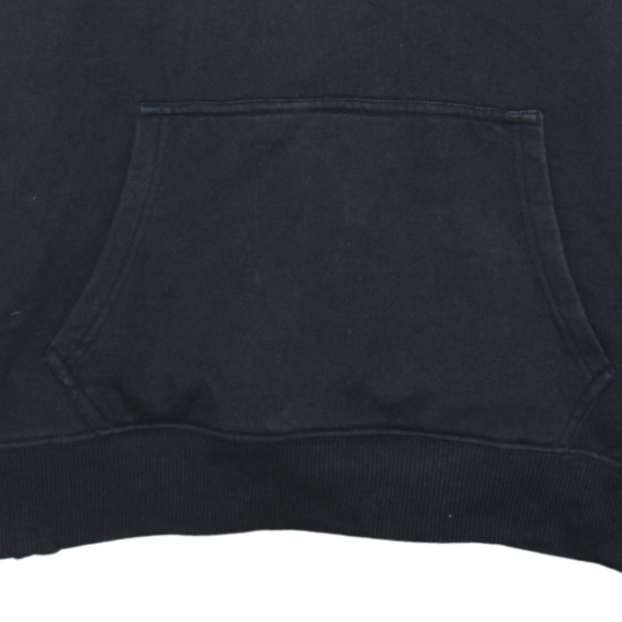 Calvin Klein Jeans Womens Black Hoodie Size 16 Pullover Logo Cotton Blend
