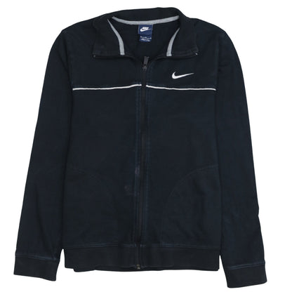 Additional front view of Nike Men's Black Medium Track Jacket Full Zip Athletic Top