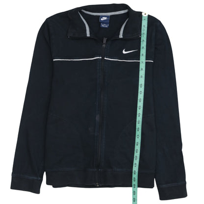 Back view of Nike Men's Black Medium Track Jacket Full Zip Athletic Top