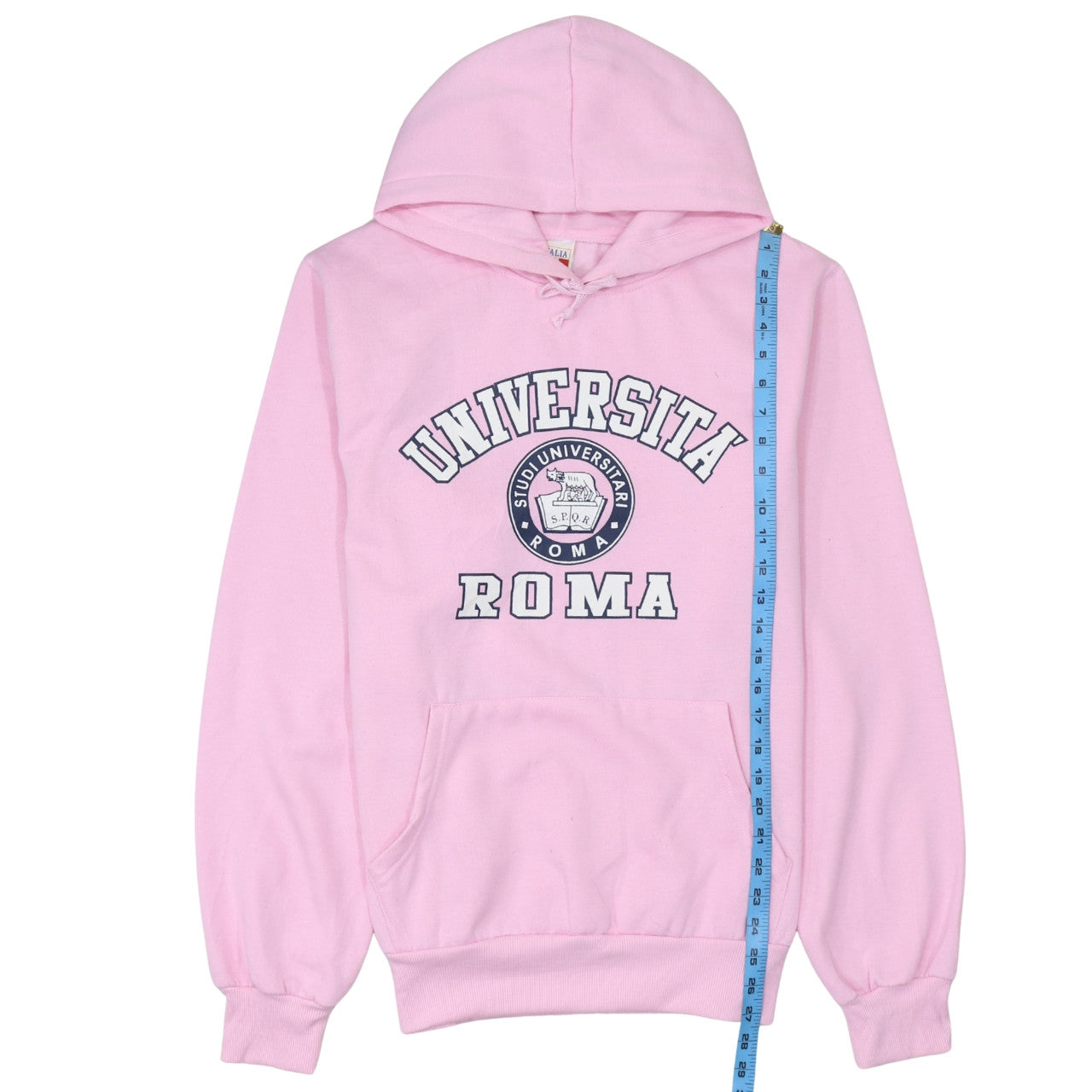 Italia Womens Pink Università Roma Pullover Hoodie XL Casual