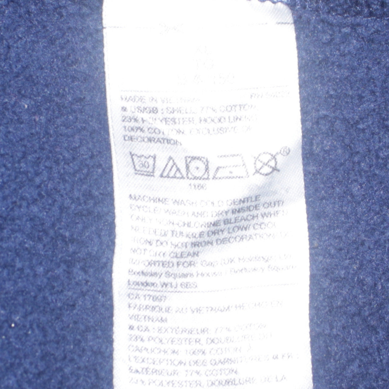 GAP Girls Blue Sequin Logo Full Zip Hoodie - 12 Years