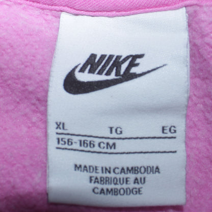 Additional view of Nike girls’ pink xl pullover crew neck fleece sweatshirt