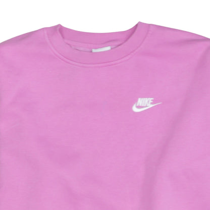 Additional view of Nike girls’ pink xl pullover crew neck fleece sweatshirt