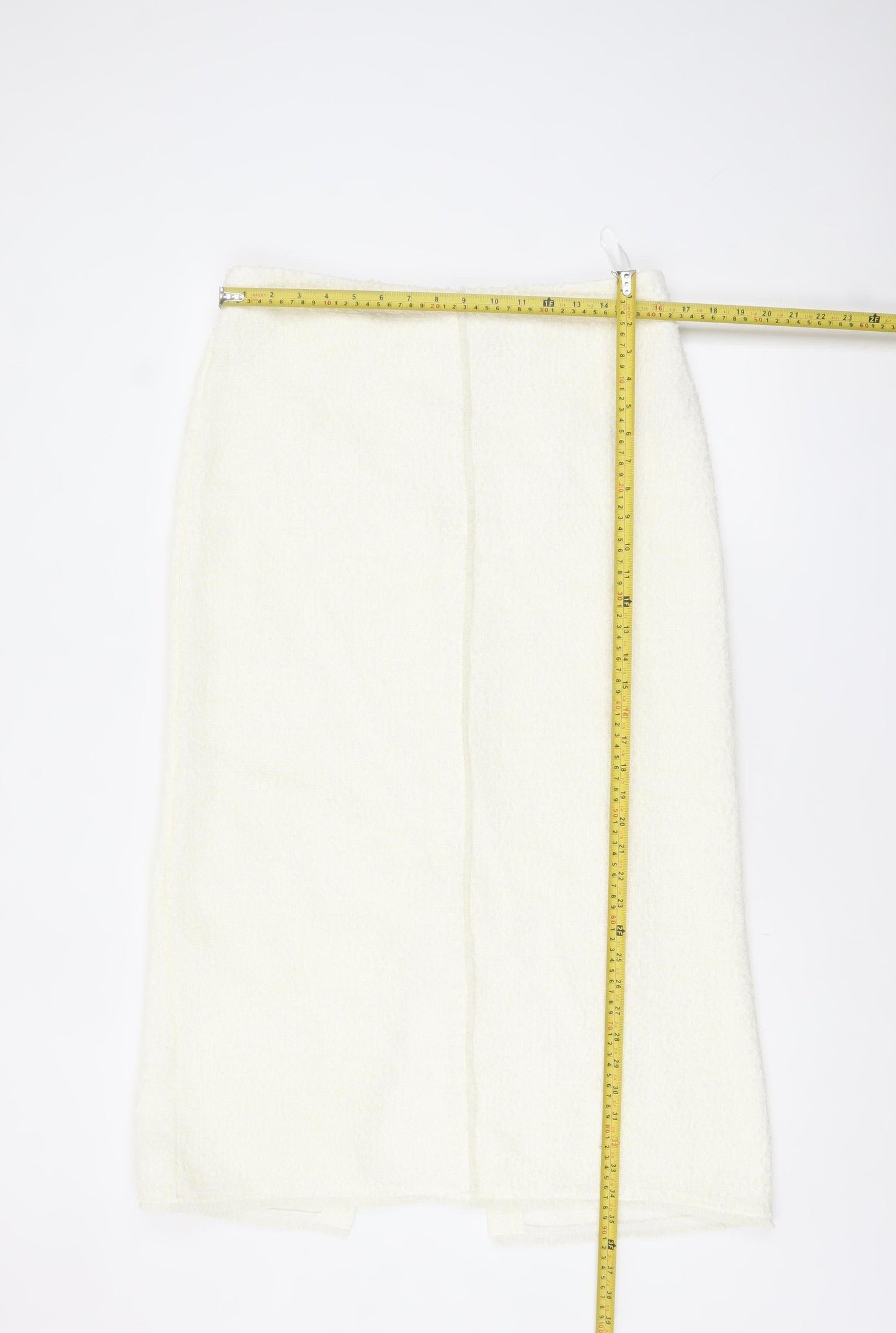 Marks and Spencer Women Ivory Midi Tweed Pencil Skirt Size 14