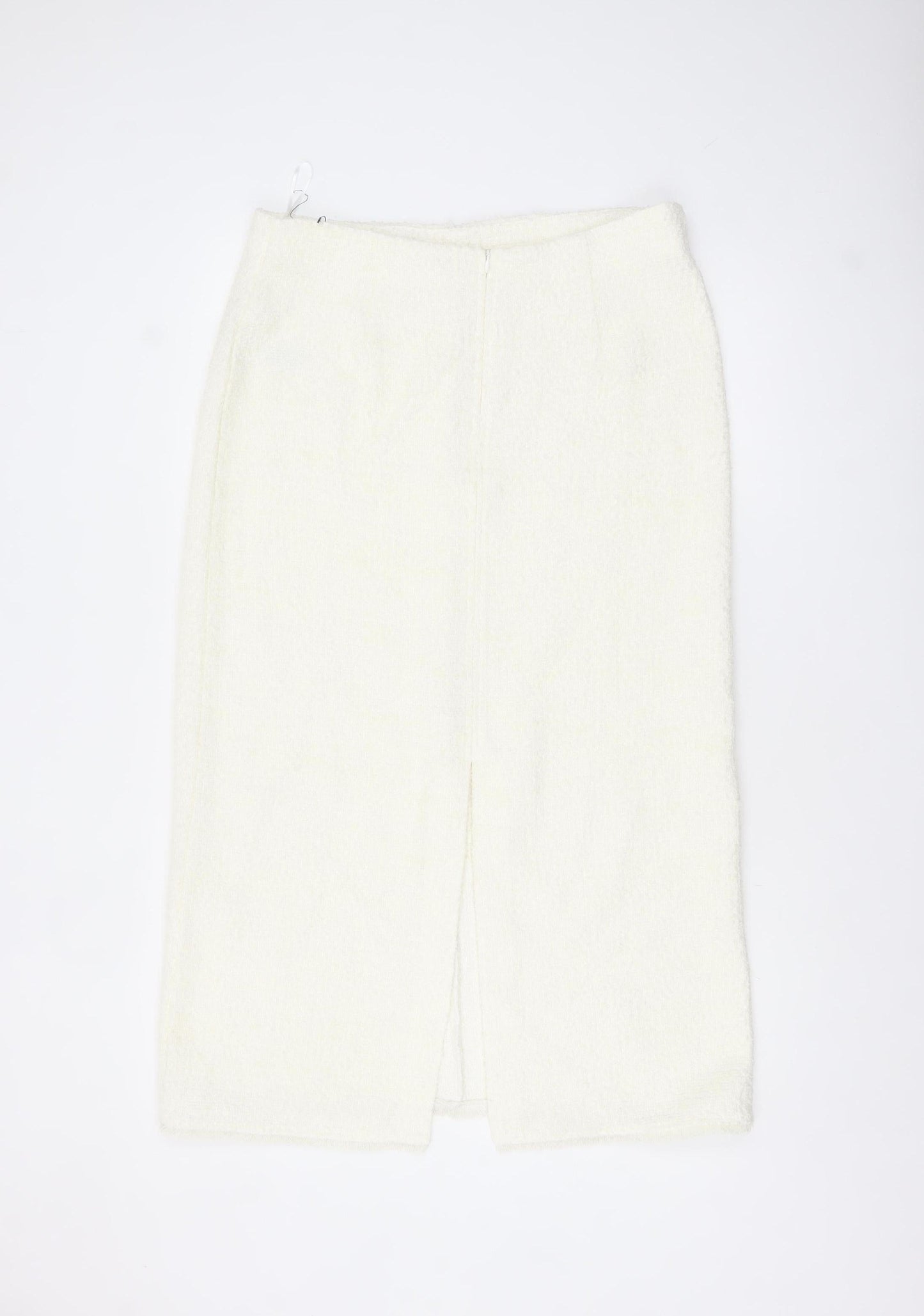 Marks and Spencer Women Ivory Midi Tweed Pencil Skirt Size 14