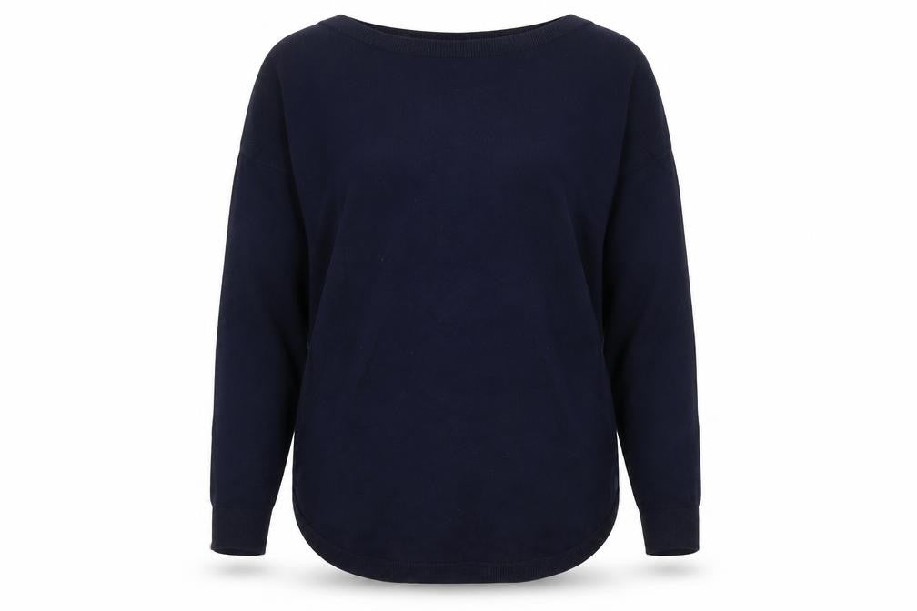 Joules Women Blue Cotton Crew Neck Long Sleeve Pullover Jumper Size 10