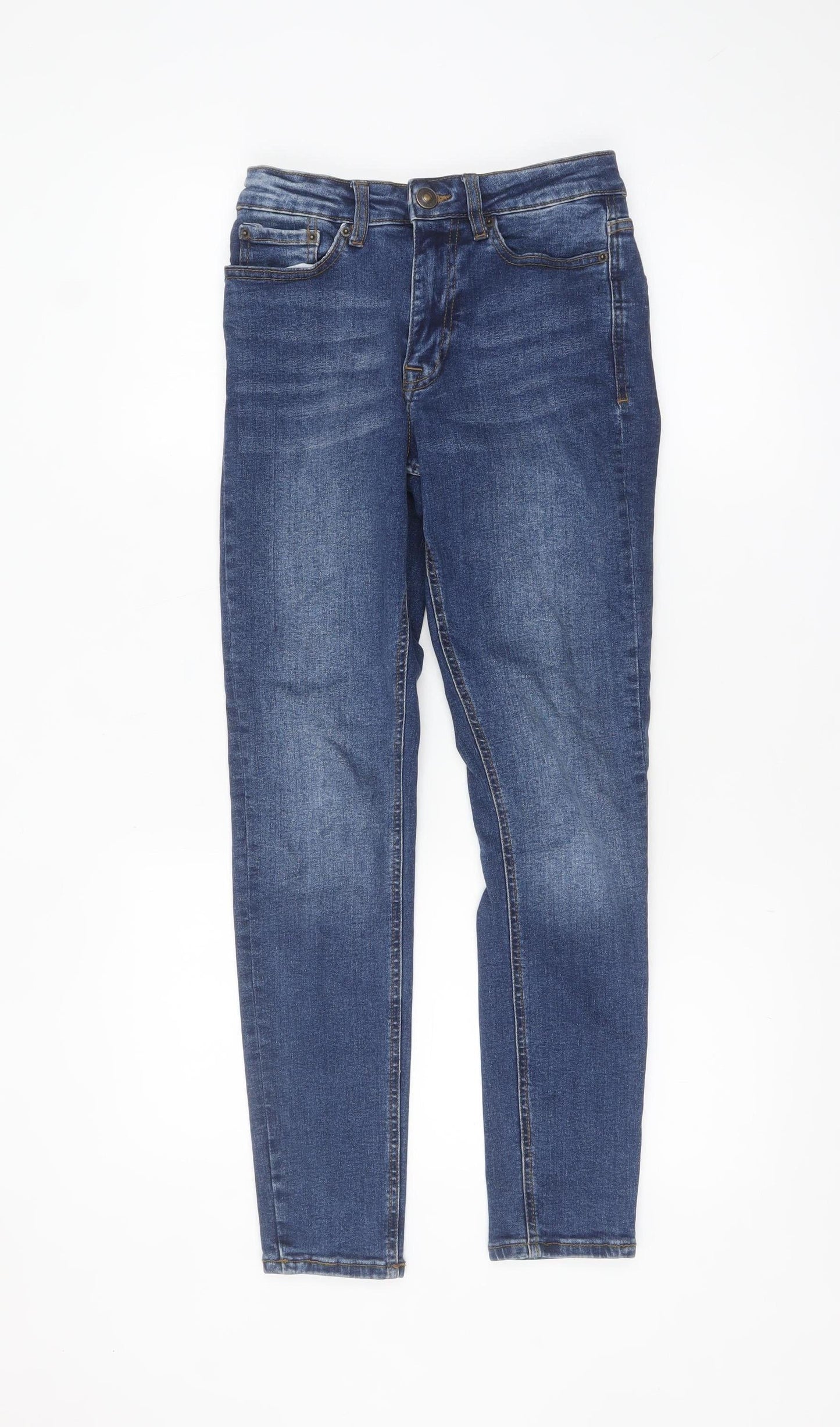 New Look Men Blue Skinny Stretch Denim Jeans Size 28x30