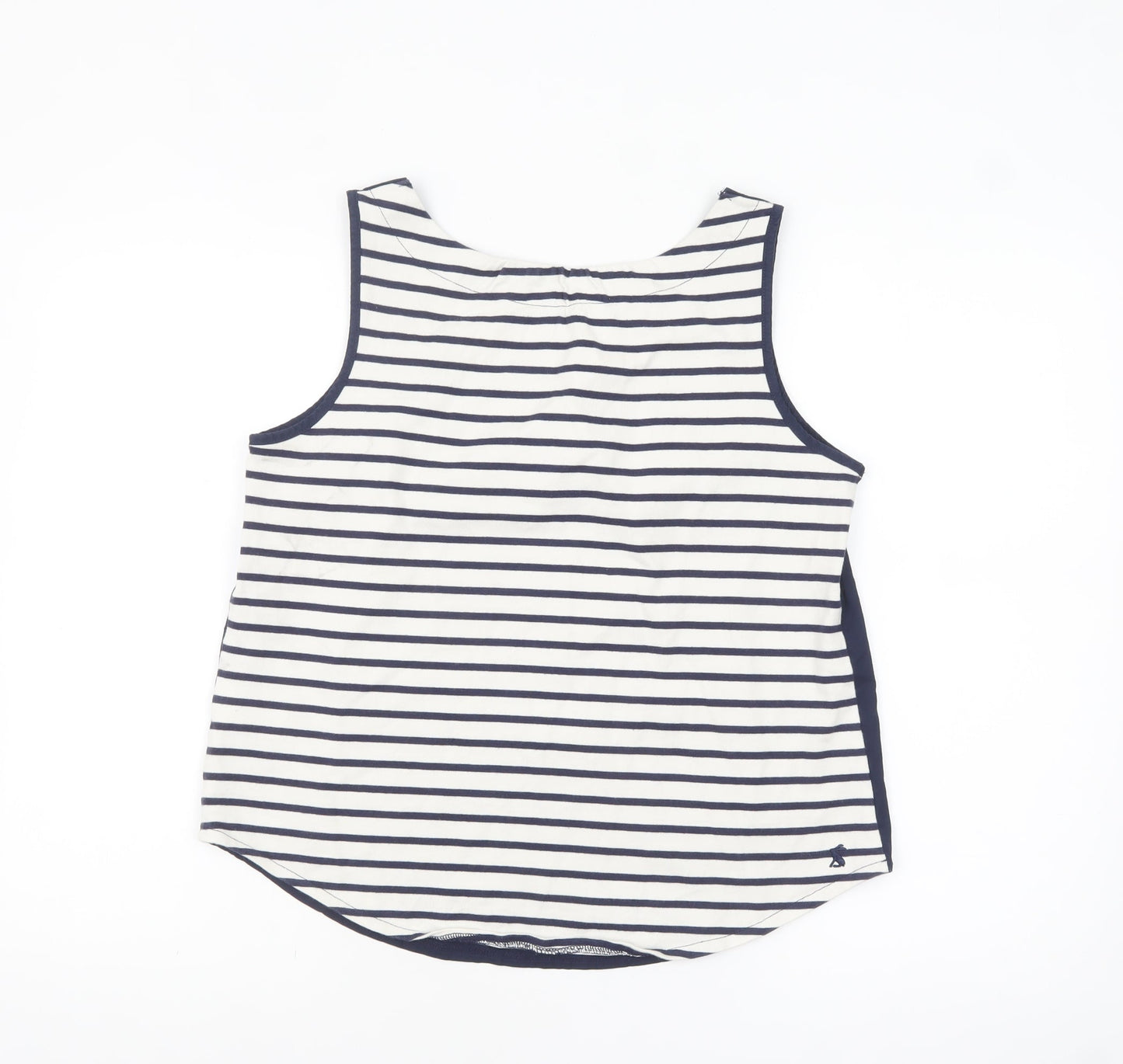 Joules Women’s Blue Striped Cotton Sleeveless Tank Top Size 10