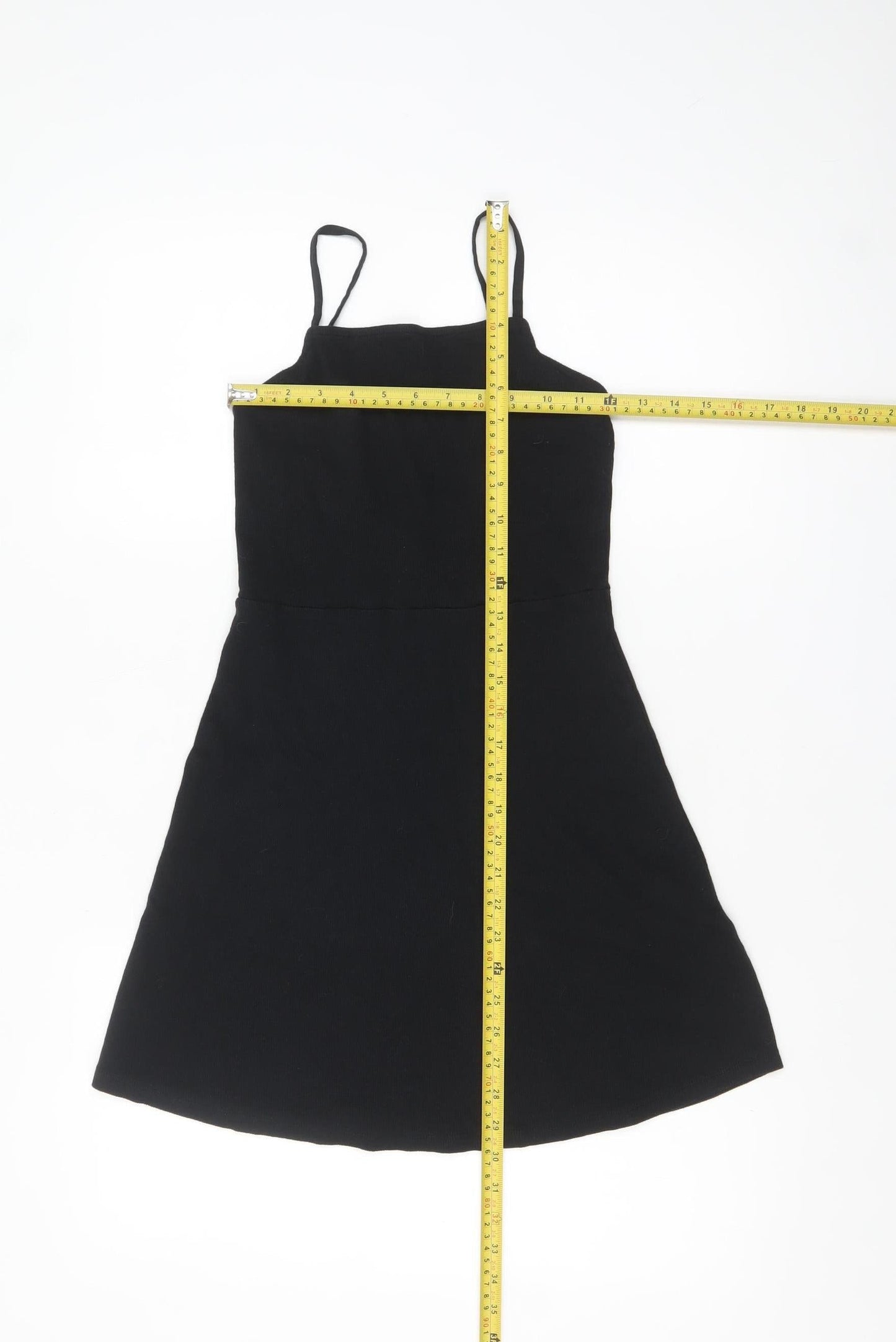 ASOS Women’s Black Size 8 Slip Dress Summer Stretch Knit