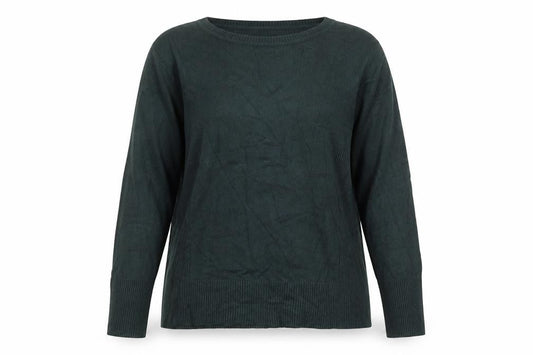 Wallis Women's Green Crew Neck Long Sleeve Pullover Jumper Size 14