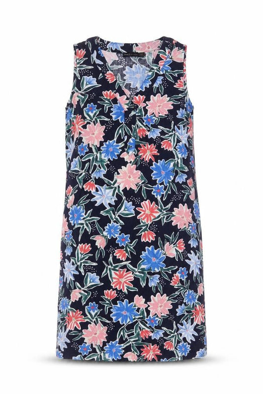 Marks & Spencer Women's Multicoloured Floral Shift Dress Size 6 Long