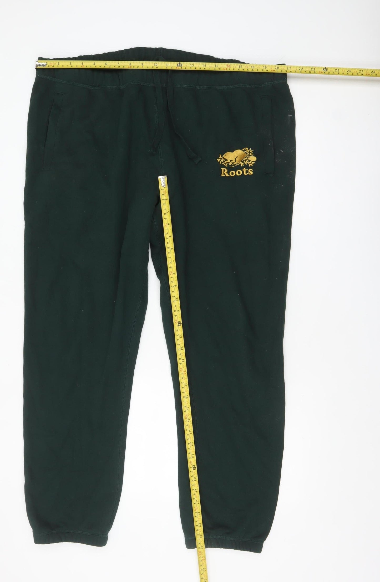 Roots Men's Green Jogger Sweatpants Size 2XL Comfortable Fleece