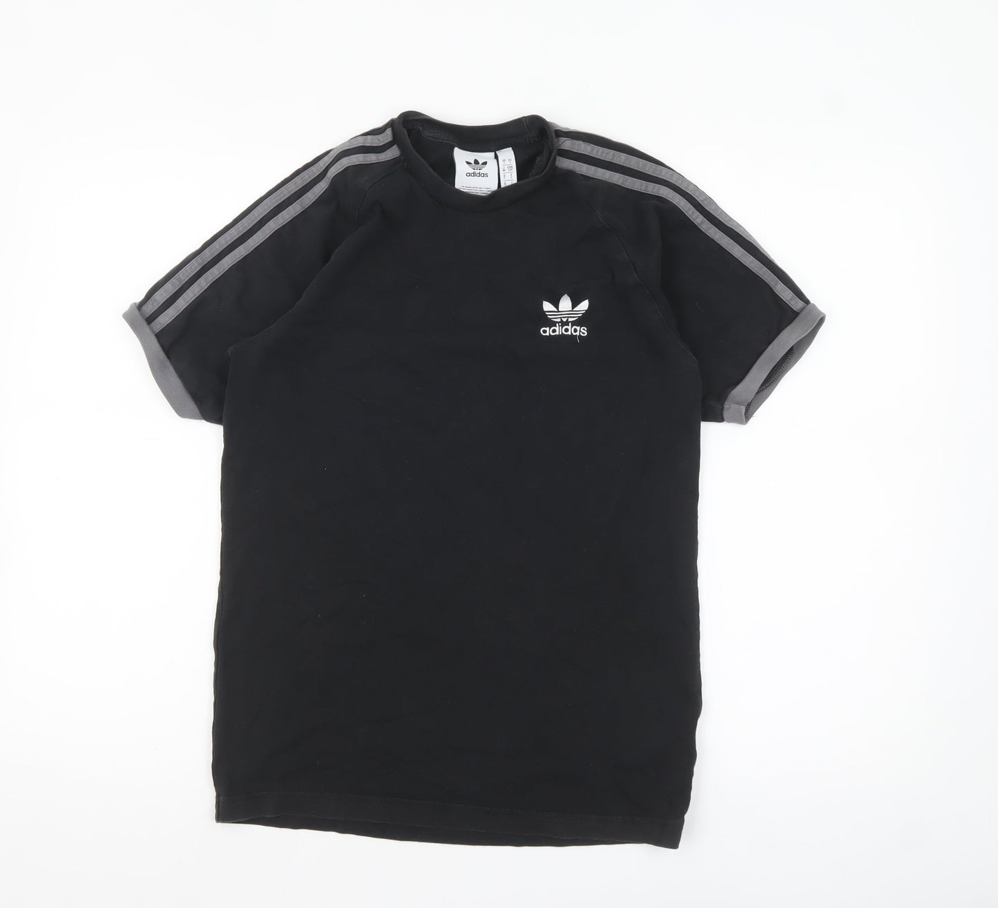 adidas Men’s Black Short Sleeve Crew Neck Sports T-Shirt Size S