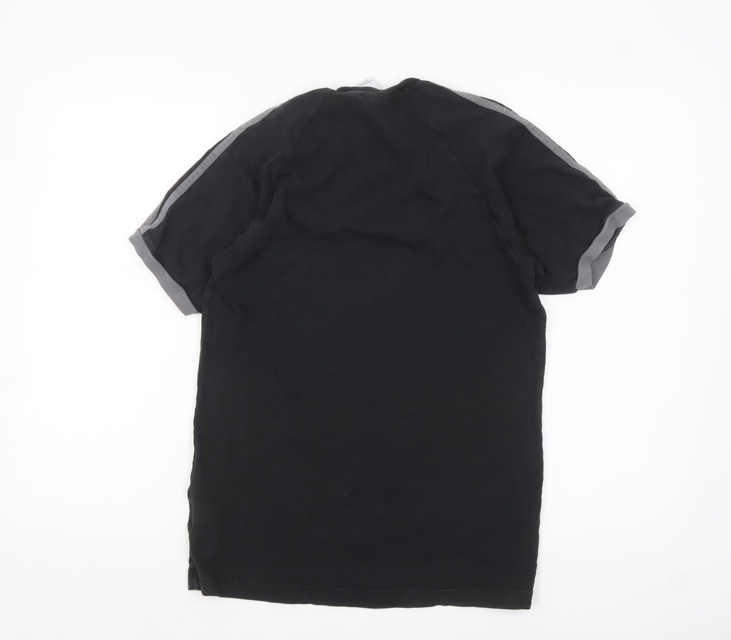 adidas Men’s Black Short Sleeve Crew Neck Sports T-Shirt Size S