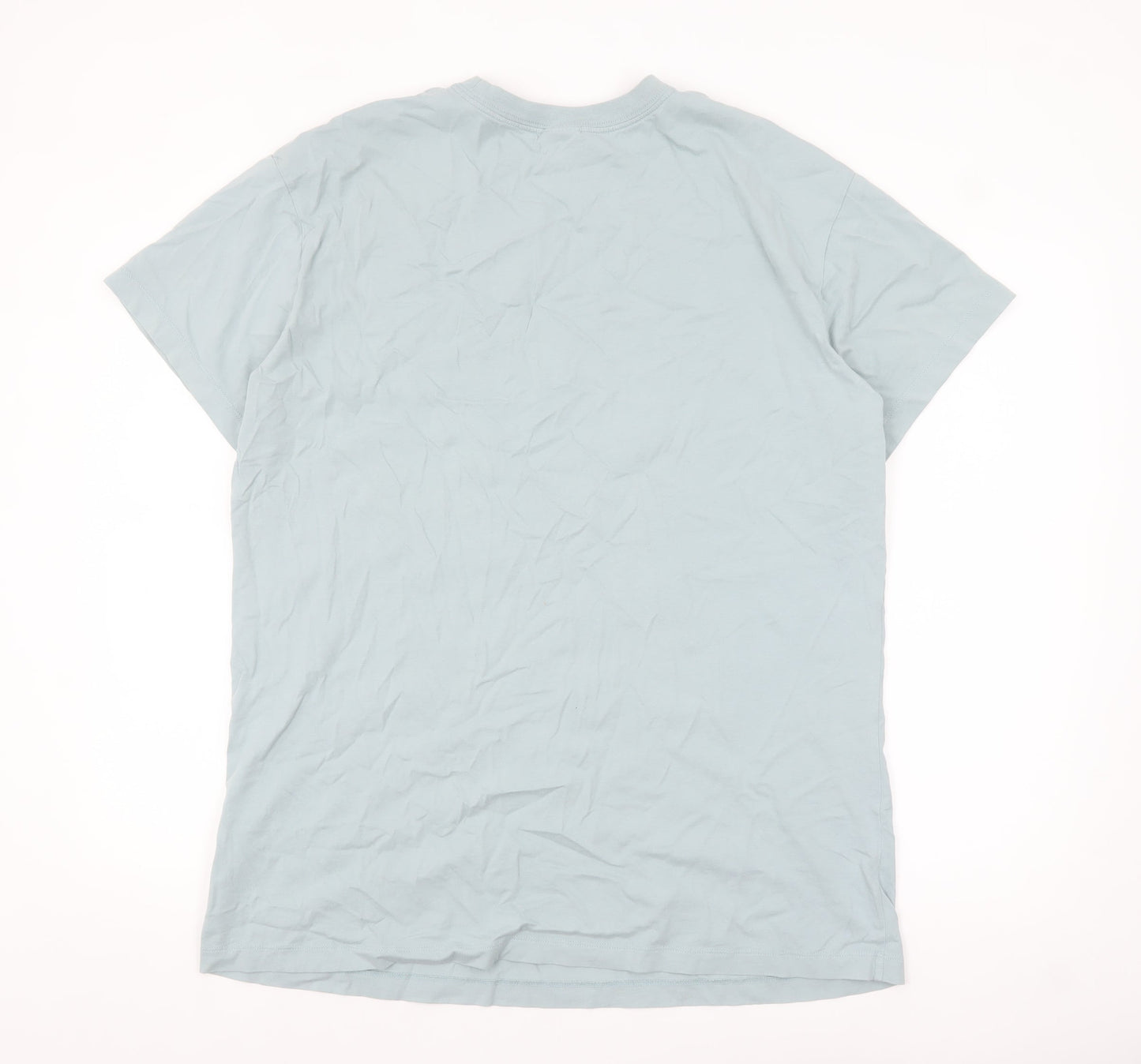 Nike Men's Blue Crew Neck Short Sleeve T-Shirt Size L