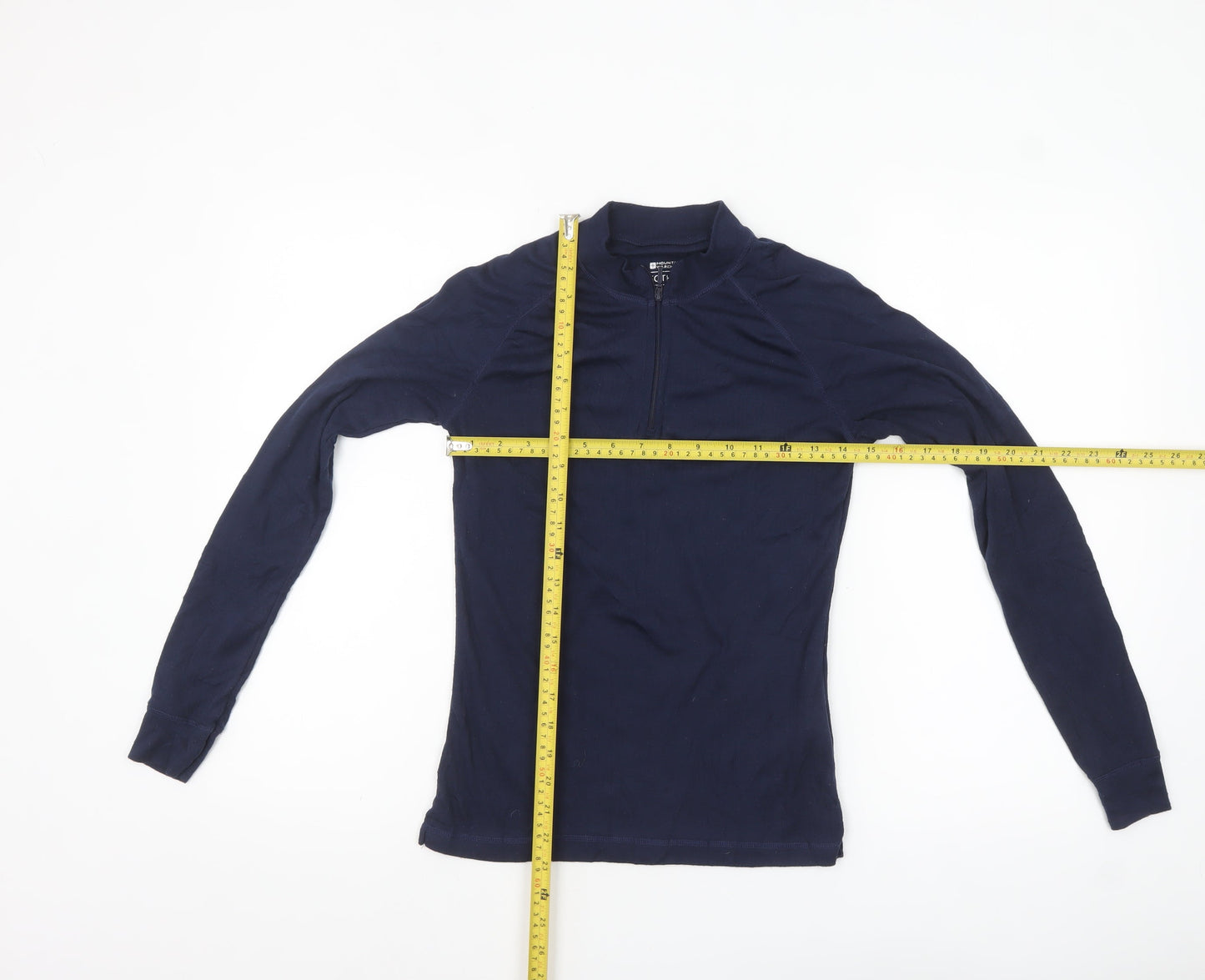 Mountain Warehouse Womens Blue Size 8 Long Sleeve Isotherm 1/4 Zip Top
