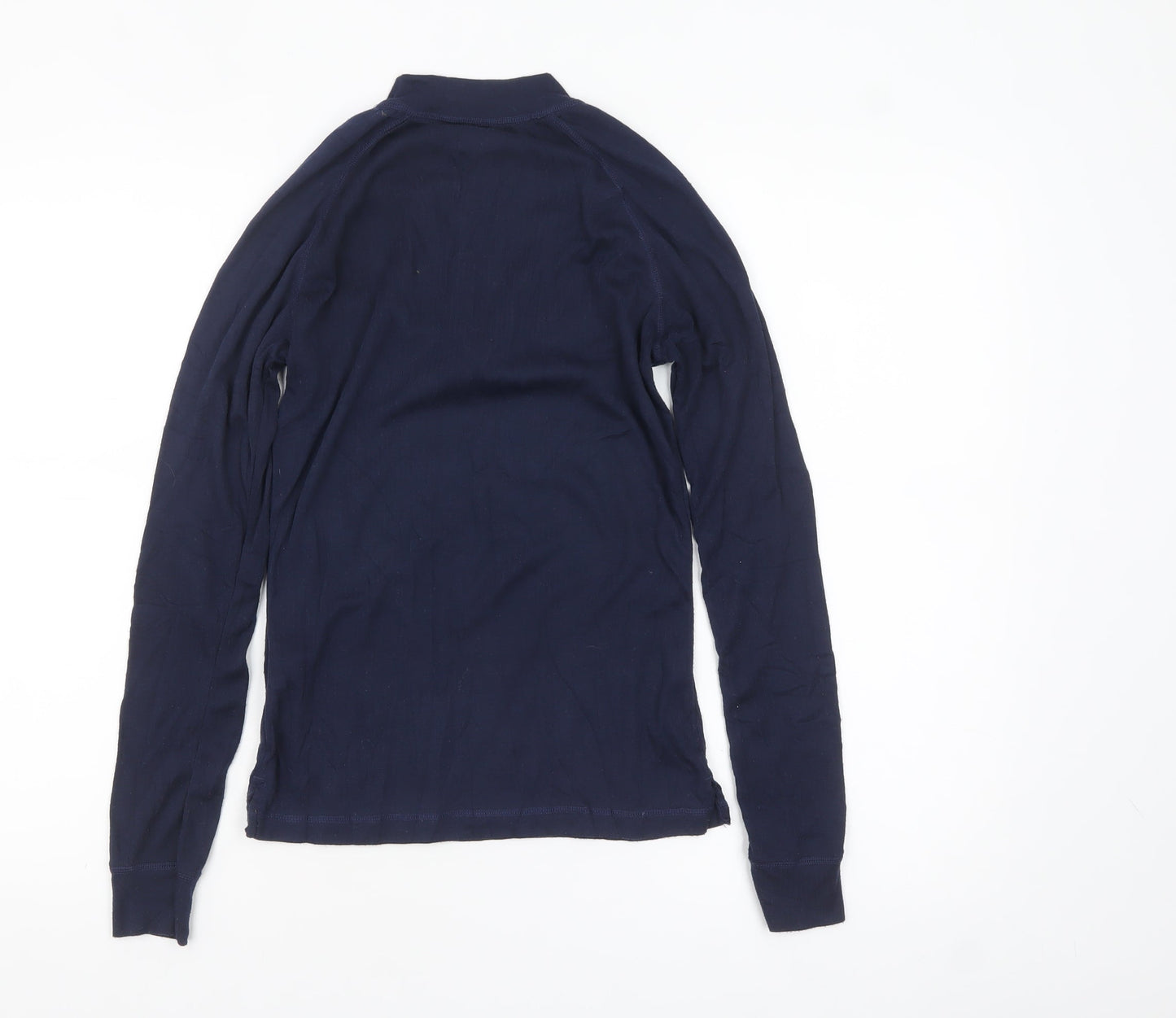 Mountain Warehouse Womens Blue Size 8 Long Sleeve Isotherm 1/4 Zip Top
