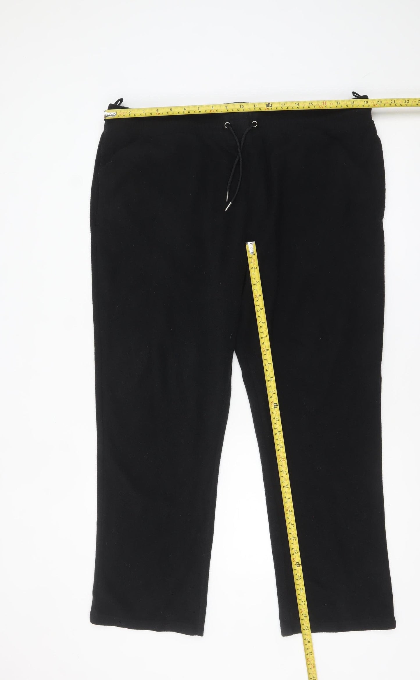 Marks and Spencer Men Black XL Fleece Sweatpants Trousers