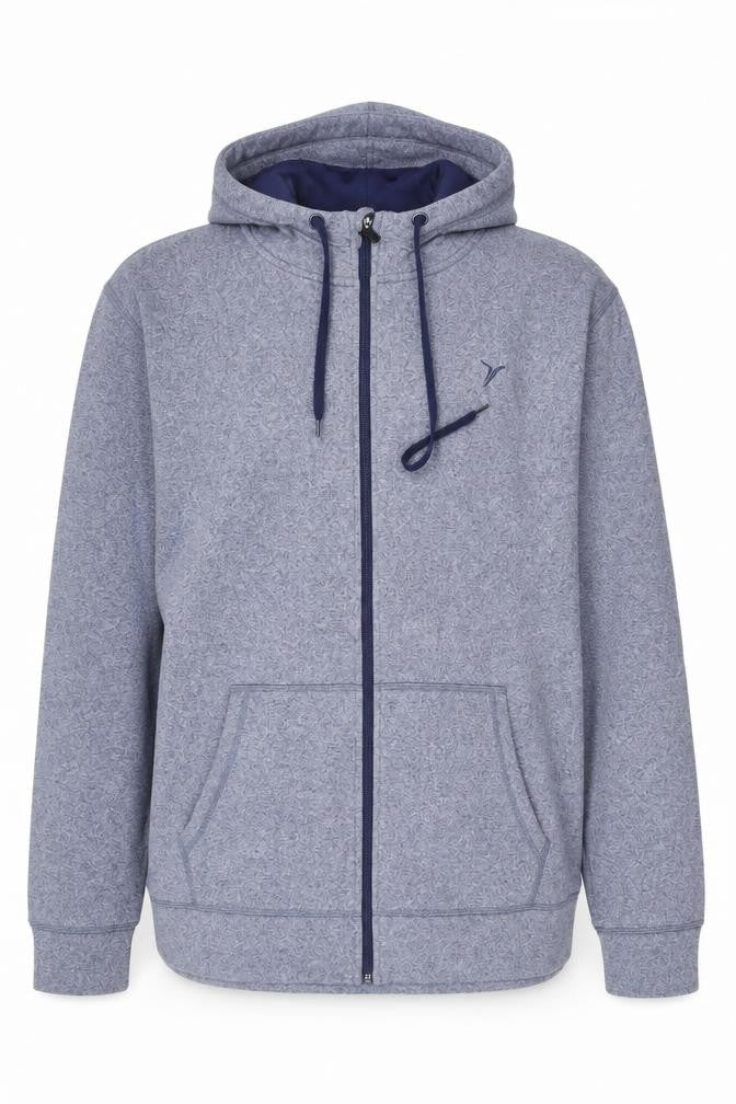Old Navy Men's Blue Full Zip Fleece Hoodie XL Regular Fit
