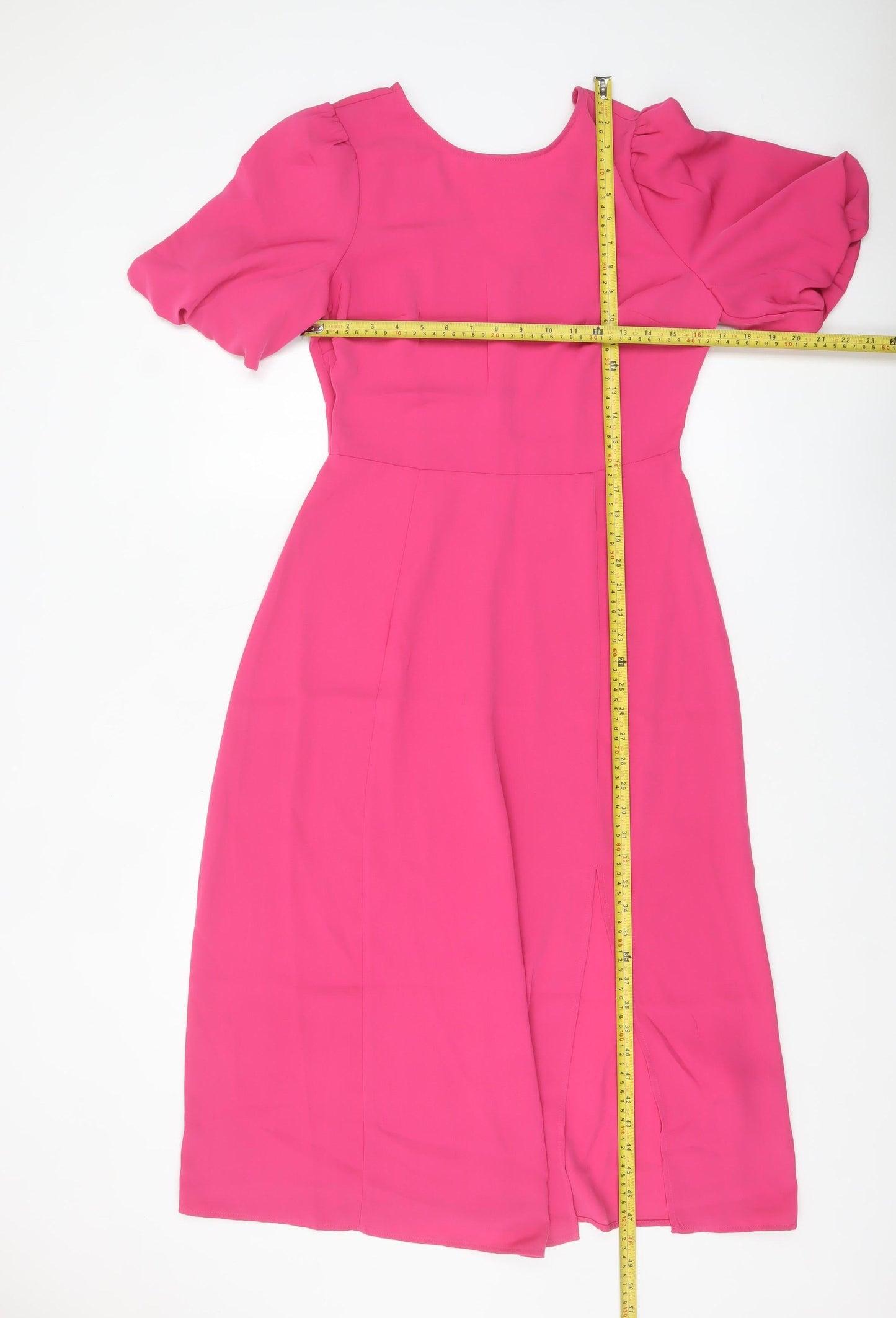 Warehouse Women’s Pink Fit & Flare Midi Dress Size 10