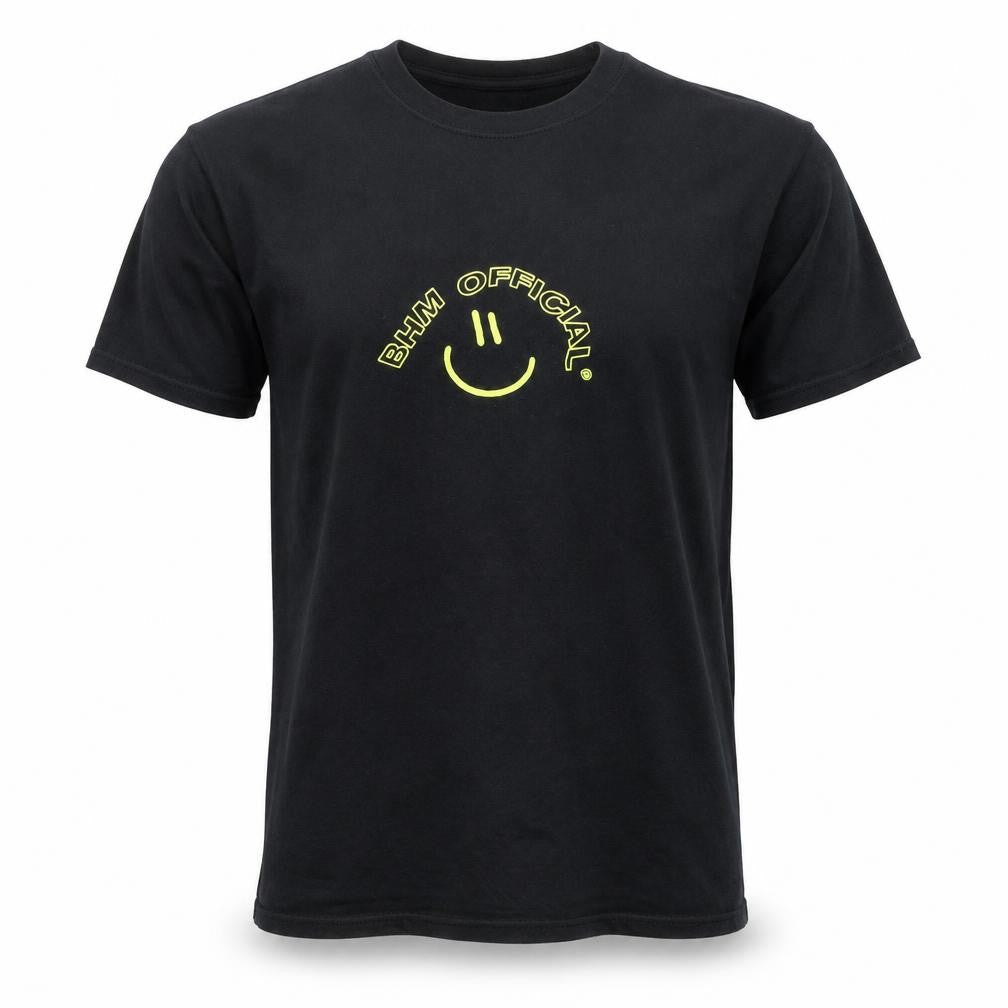 boohooMAN Men's Black Graphic Smiley Logo Short Sleeve T-Shirt M