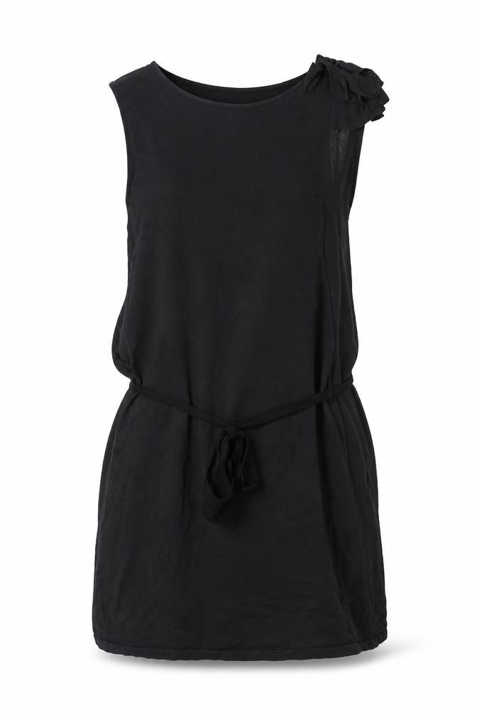 Hoss Intropia Women's Black Silk Blend Shift Dress Size S