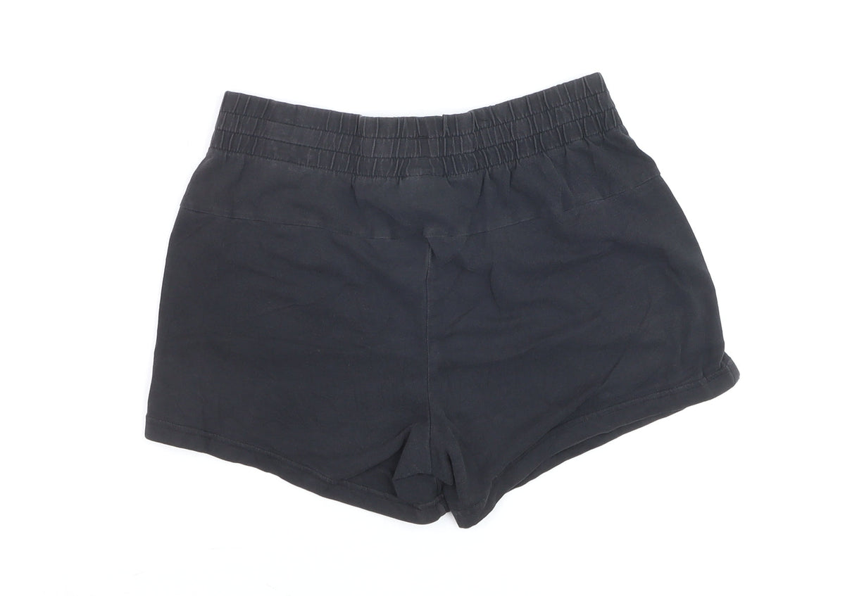Adidas Girls Black Cotton Blend Athletic Shorts Size 8-9 Years