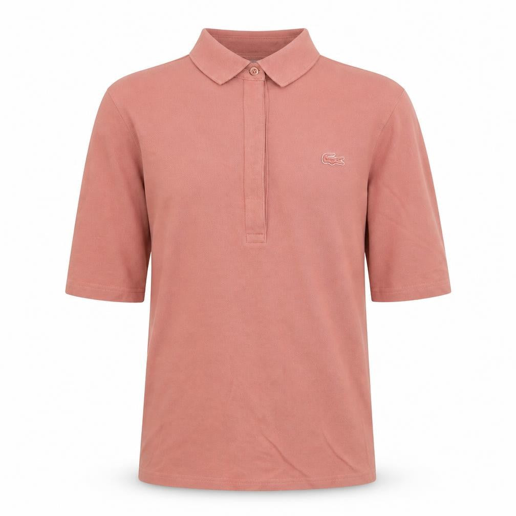 Lacoste Men’s Slim Fit Pink Cotton Stretch Polo Shirt Size S