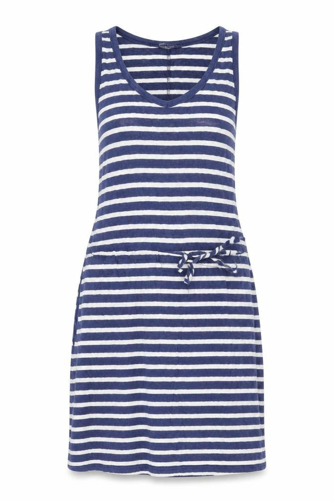 Gap Women’s Blue Striped Linen Cotton Tank Dress M