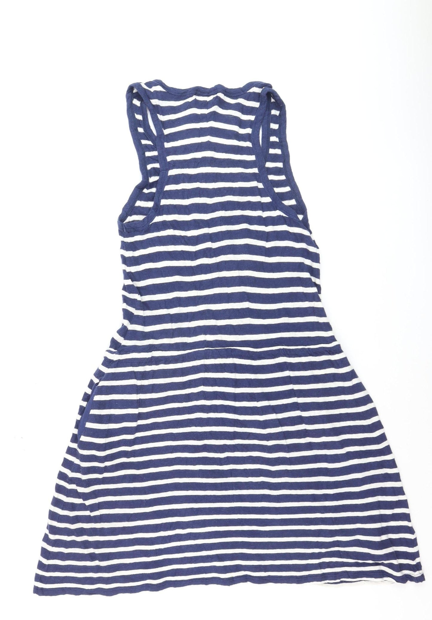 GAP Women’s Blue Striped Linen Cotton Tank Dress M
