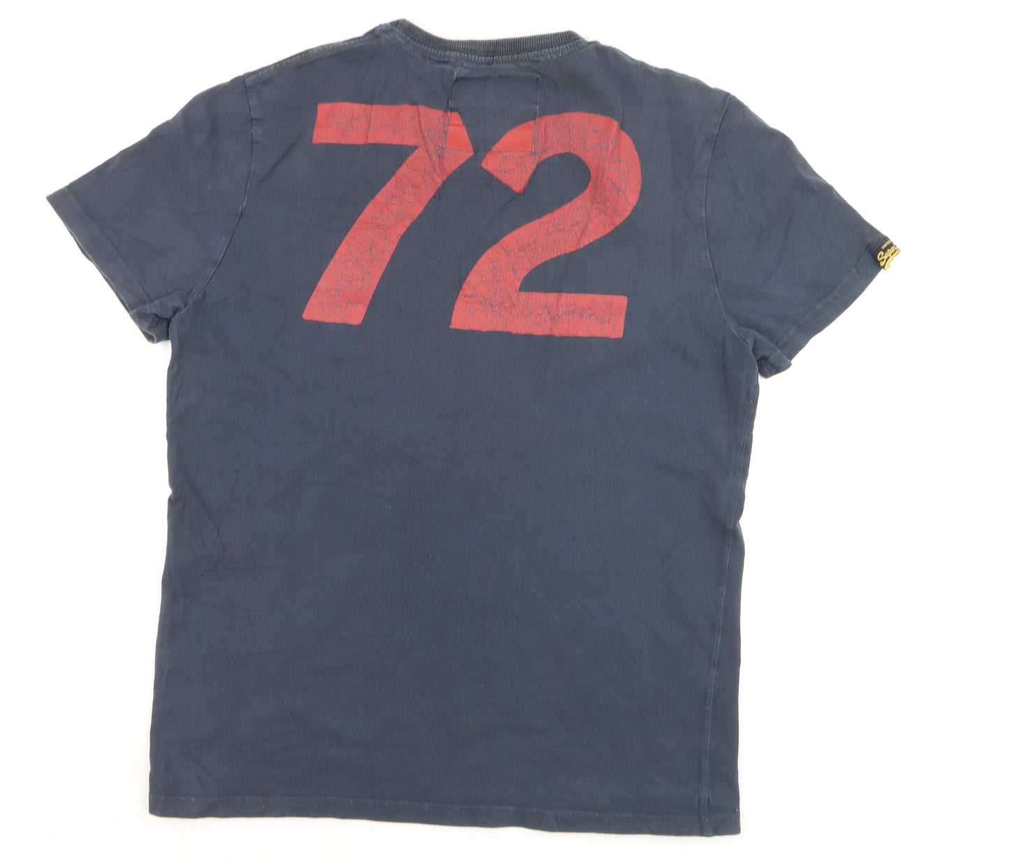 Superdry Men's Blue XL Racing Graphic Cotton T-Shirt