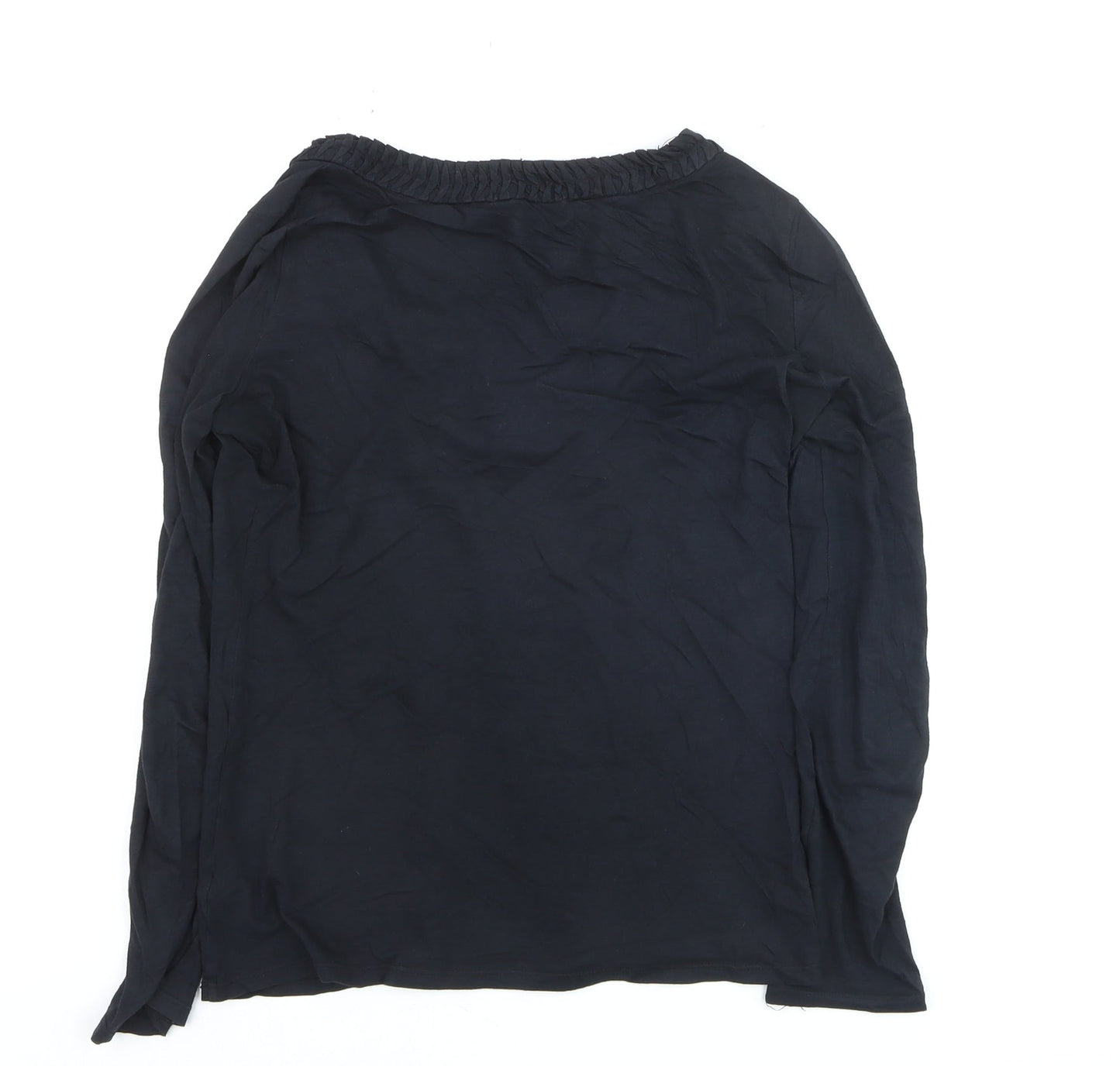 Gap Womens Black Long Sleeve Cotton Jersey T-Shirt XS