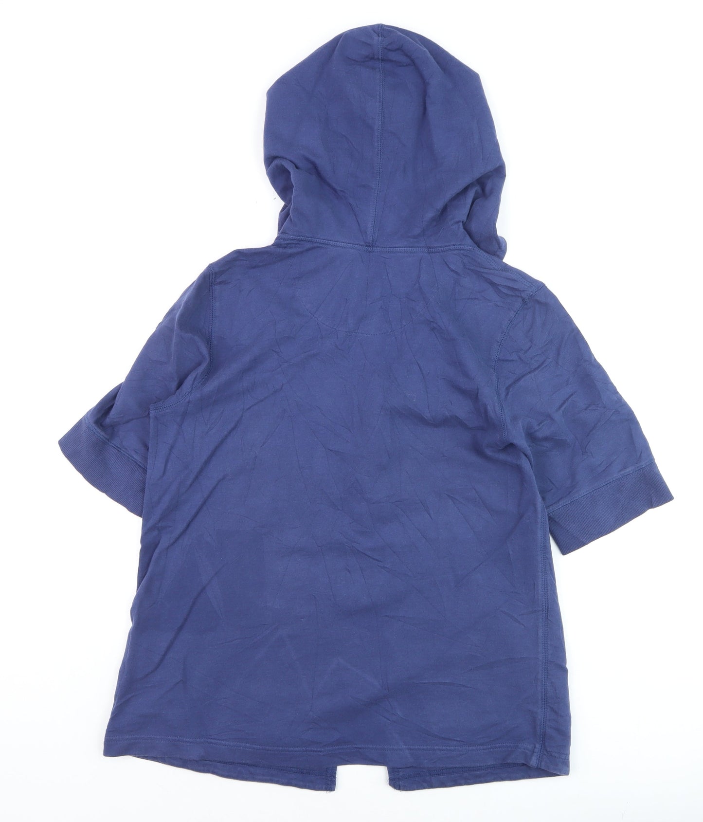 Lands' End Women’s Blue Hooded Cotton Jacket Size 10