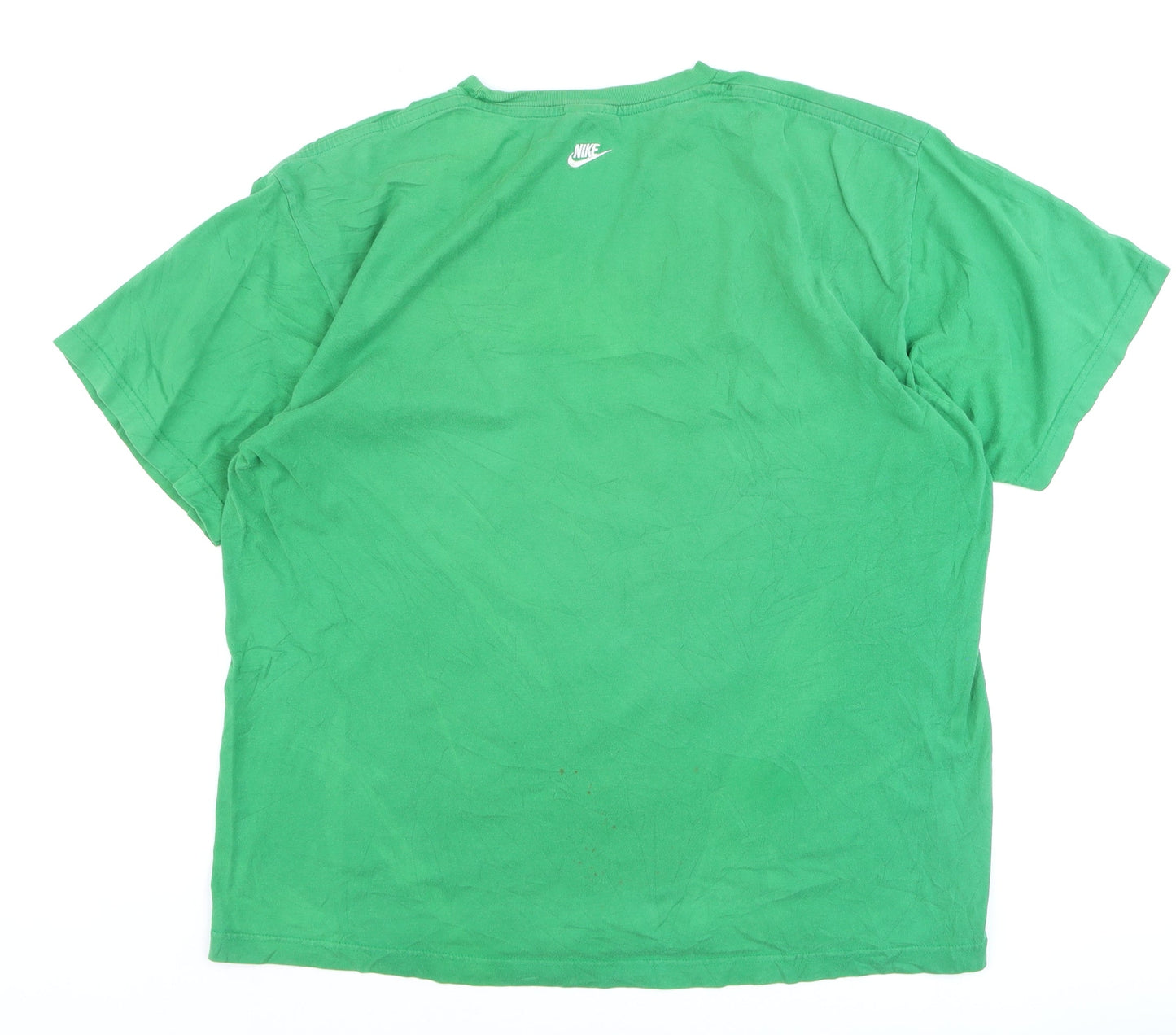 Nike Men's Green XL Graphic Sports Logo Cotton T-Shirt