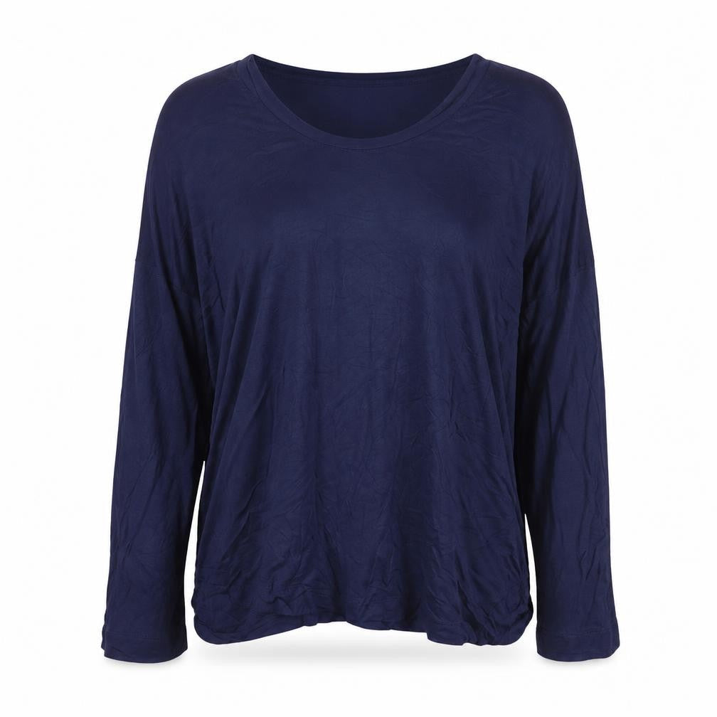 Gap Women’s Blue Relaxed Fit Long Sleeve Viscose T-Shirt Size L