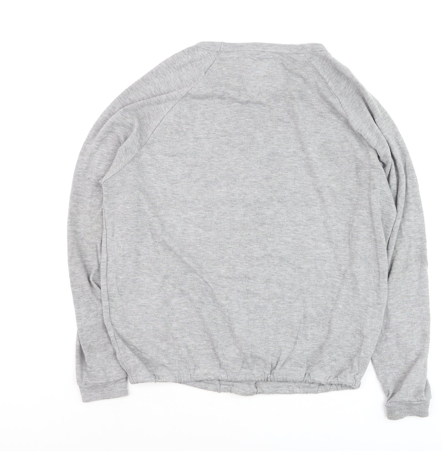 Superdry Women's Grey Pullover Sweatshirt Small Tokyo Heritage Logo