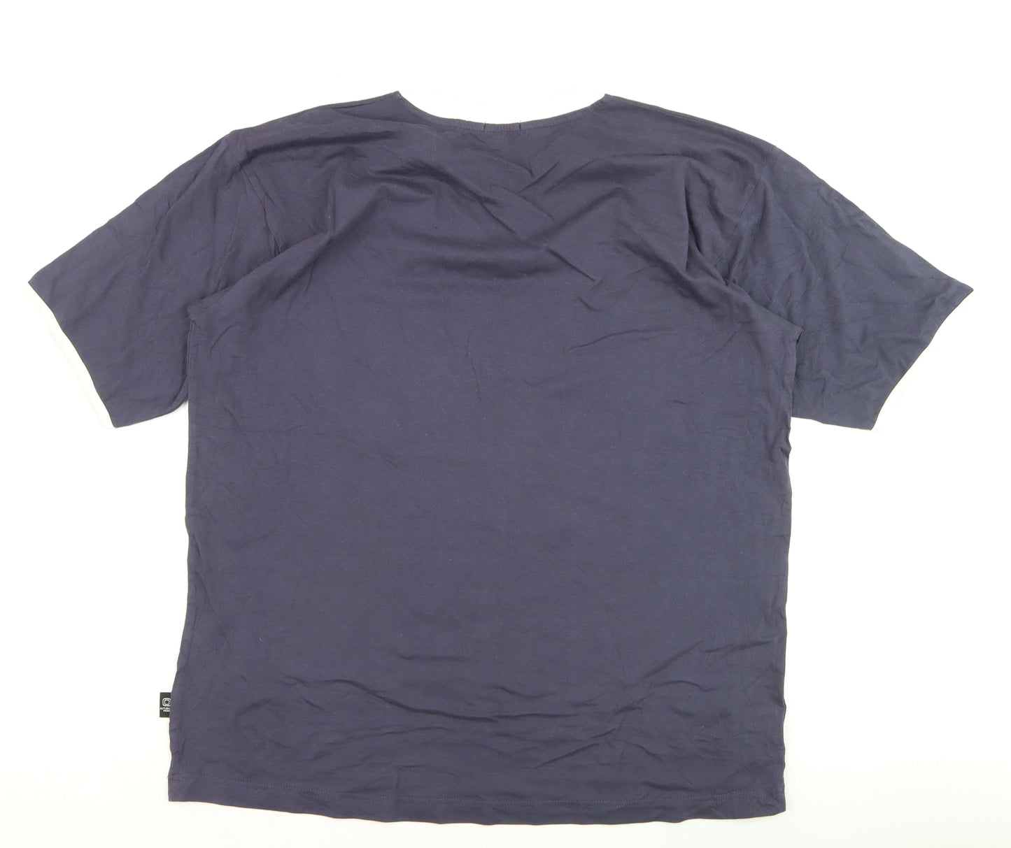 Originals Mens Blue Crew Neck Short Sleeve Striped T-Shirt L