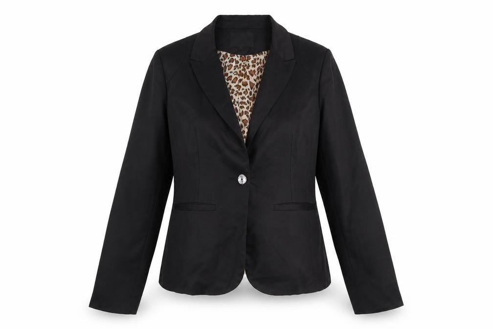 Parisian Women Black Size 10 Single-Breasted Blazer Jacket